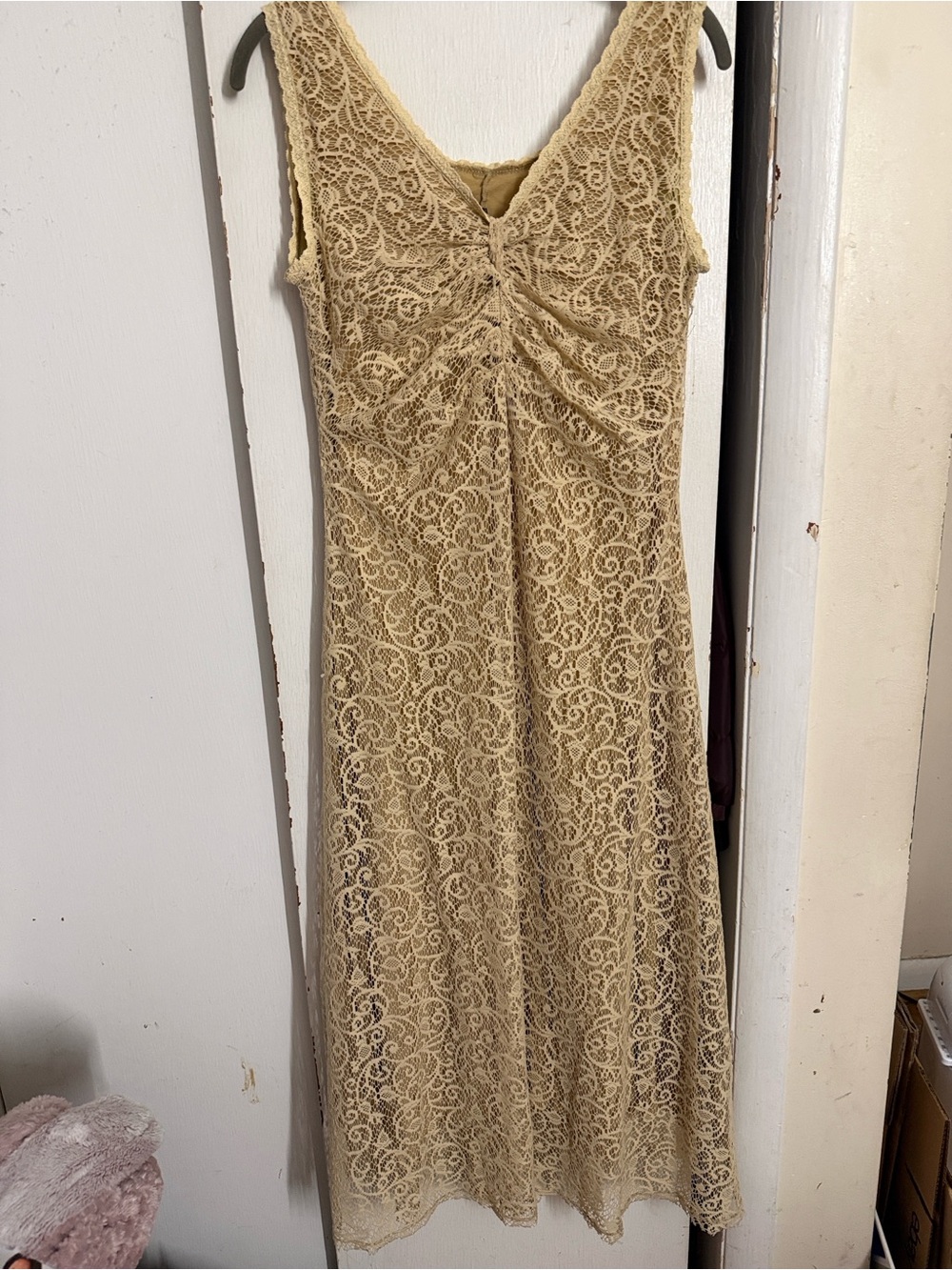 Anthropology Weston Wear Maxi Lace Dress Medium